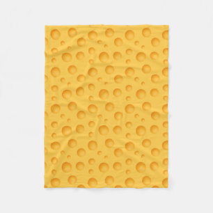 Couverture Polaire Motif jaune de fromage