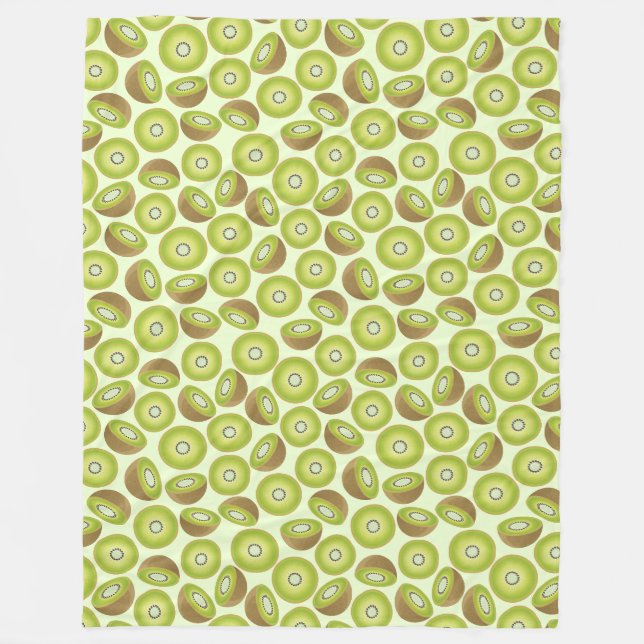 Couverture Polaire Motif Kiwi coupé (Devant)