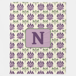 Couverture Polaire Motif Lily Motif Ornemental