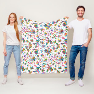 Couverture Polaire Motif lumineux à l'ottomi mexicain