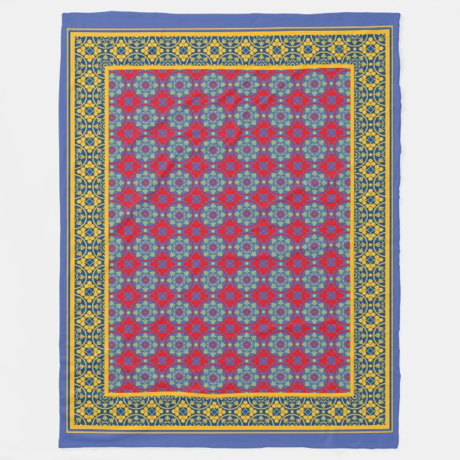 Couverture Polaire Motif médiéval (Devant)