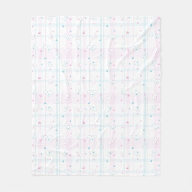 Couverture Polaire Motif mignon avec des chiens (Devant)