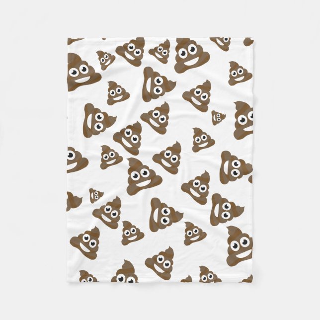 Couverture Polaire Motif mignon drôle d'Emoji de dunette (Devant)