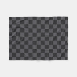 Couverture Polaire Motif moderne croate en gris noir