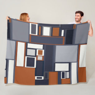 Couverture Polaire Motif moderne de la moitié du siècle de marine e