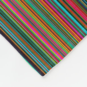 Couverture Polaire Motif multicolore coloré