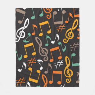 Couverture Polaire Motif musical