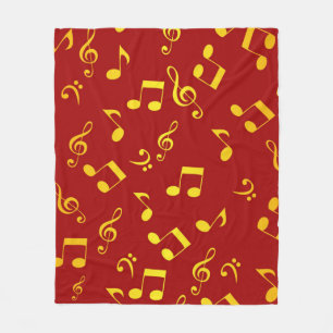 Couverture Polaire Motif musical