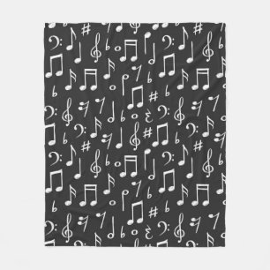 Couverture Polaire Motif musical