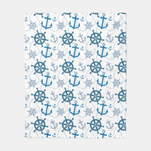 Couverture Polaire Motif nautique