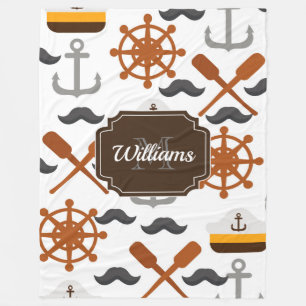 Couverture Polaire Motif nautique