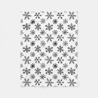 Couverture Polaire Motif noir et blanc