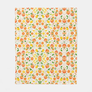 Couverture Polaire Motif Orange Spritz Cocktails d'été Aperitif Itali