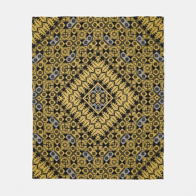 Couverture Polaire Motif palestinien Broderie Design imprimé (Devant)