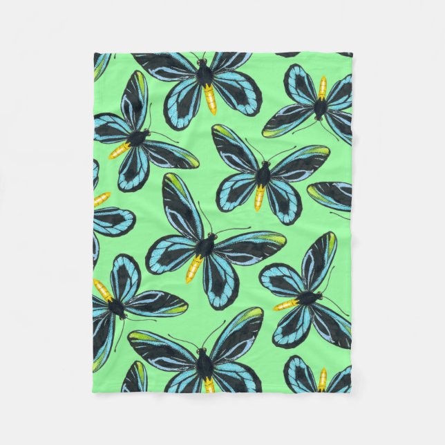 Couverture Polaire Motif papillon de la reine Alexandra (Devant)