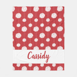 Couverture Polaire Motif Pom Pom Pom-pom girl rouge