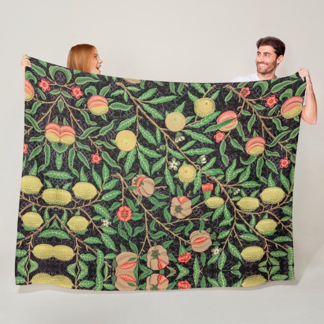 COUVERTURE POLAIRE MOTIF POMEGRANITE ARBRE DE FRUITS (En situation)