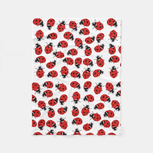 Couverture Polaire Motif Red Ladybug (Devant)