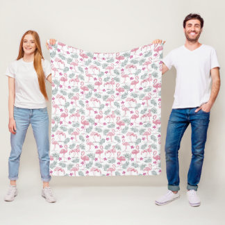 Couverture Polaire Motif répété Swan Bird