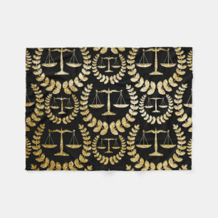 Couverture Polaire Motif Répéter Les Échelles D'Or De La Justice