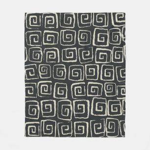 Couverture Polaire Motif rétro Vintage Arrière - plan Aztec