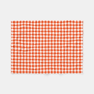 Couverture Polaire Motif rouge orange