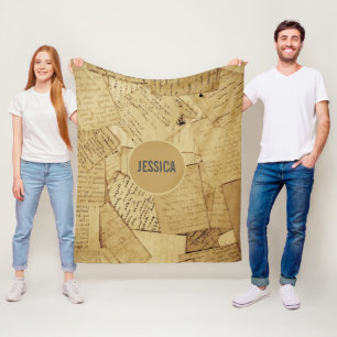 Couverture Polaire Motif rustique éparpillé