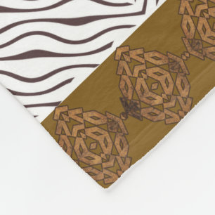 Couverture Polaire motif sans couture africain ethnique