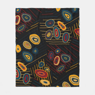 Couverture Polaire Motif sans couture avec doodles modernes abstraits