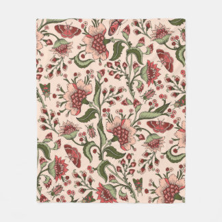 Couverture Polaire Motif sans couture avec fleurs d'imaginaire, mur n