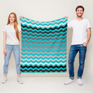 Couverture Polaire Motif sans couture de Chevron de gradient sur la