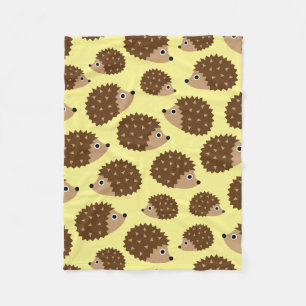 Couverture Polaire Motif sans couture de hérissons (ver.2)