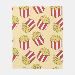 Couverture Polaire Motif sans soudure Popcorn. Vintage main dessinée