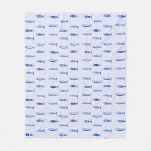 Couverture Polaire Motif Sardines