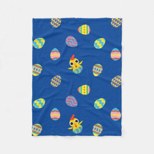 Couverture Polaire Motif semi-transparent d'oeuf de Pâques   pâques