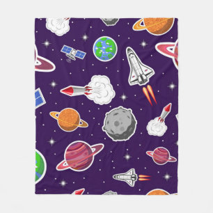 Couverture Polaire Motif spatial