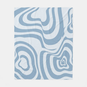 Couverture Polaire Motif Super Y2K rétro bleu