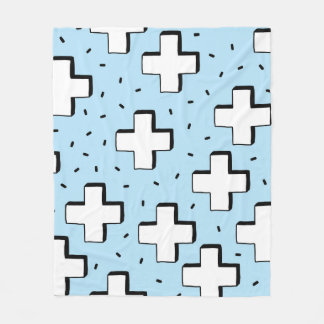 Couverture Polaire Motif tiré à la main avec panneaux Plus.