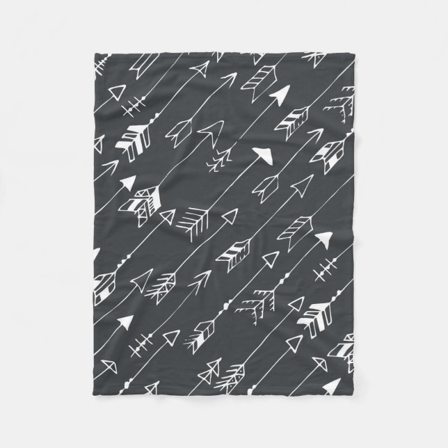 Couverture Polaire Motif transparent avec flèches sur un arrière - pl (Devant)