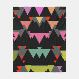 Couverture Polaire Motif triangle géométrique