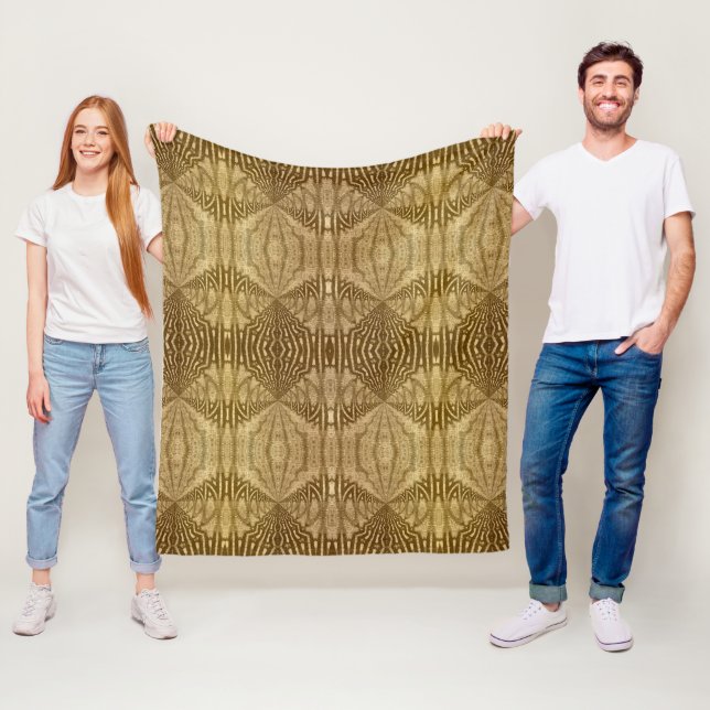 Couverture Polaire Motif tribal (En situation)