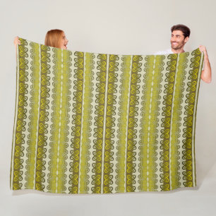 Couverture Polaire Motif tribal africain ethnique avec des simbols