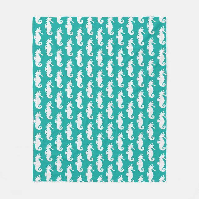 Couverture Polaire Motif Turquoise 1 (Devant)