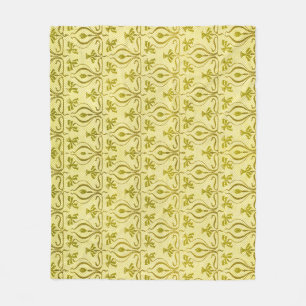 Couverture Polaire Motif Vintage Daffodique Art nouveau