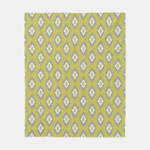 Couverture Polaire Motif vintage d'Ikat