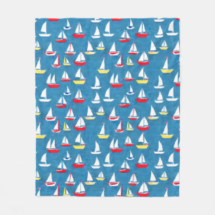 Couverture Polaire Motif voilier