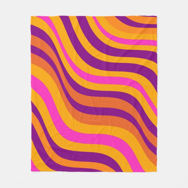 Couverture Polaire Motif Y2K Super de flux de flux liquides (Devant)