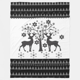 Couverture Polaire Motifs de Noël
