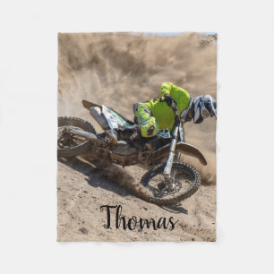 Couverture Polaire Motocross Motocross Racing Personnalisé