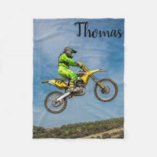 Couverture Polaire Motocross Motocross Racing Personnalisé